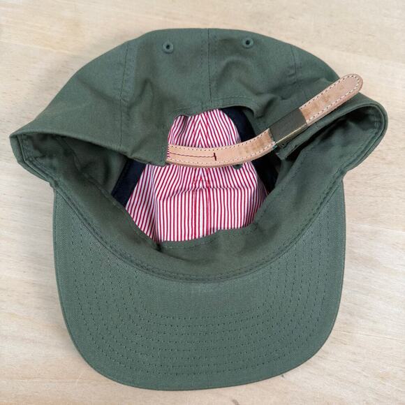 Herschel Supply Company Hat Olive Green leather strap Glenwood series - Picture 5 of 9